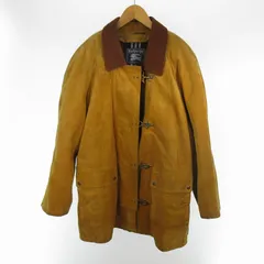 バーバリーズ Burberrys 90’S ファイヤーマン コート ジャケット 中綿 ノバチェック柄 スウェード レザー ブラウン 茶 48 ヴィンテージ オールド アウター