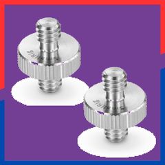 【数量限定】SMALLRIG ダブルヘッドスタッド 1/4オス - 1/4オススレッドネジ ネジアダプタ スレッドネジアダプタ 多用途 ２個セット-828