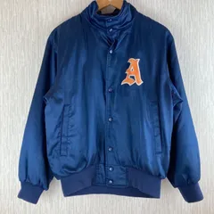 DESCENTE デサント ブルゾン ジャンパー ハイネック 刺繍 ネイビー メンズ Sサイズ 古着 ストリート アメカジ オーバーサイズ ゆるダボのサムネイル