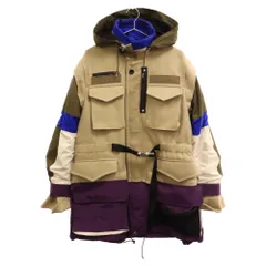 Sacai (サカイ) 21AW フード付き ウールメルトンコート 再構築ジャケット 21-02618M ベージュ調のサムネイル