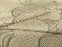平和屋着物●上質な紬　舞花文　正絹　逸品　AABB6322zgのサムネイル