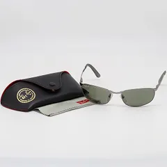 良品 ケース付 レイバン RB3175 FLIGHT 004/48 60ロ18 シルバー グレー メンズサングラス OKZ 2000000 NSK