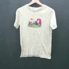 ◇ ⊂Φ NIKE ナイキ コットン100％ イラストプリント 半袖 Tシャツ サイズL グリーン系 レディース E  【1412090010026】