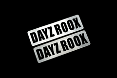 EE-707-2 DAYZ ROOX 銀黒 アクリル2層 ステッカー 日産 デイズルークス B21A 前期 後期 モデリスタ 2枚1セット