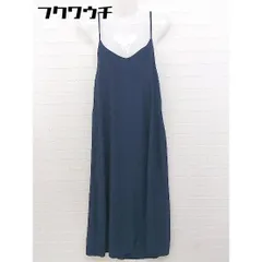 ◇ AZUL BY MOUSSY アズールバイマウジー キャミソール ロング ワンピース サイズS ネイビー レディース 【中古】 【1105240001707】のサムネイル