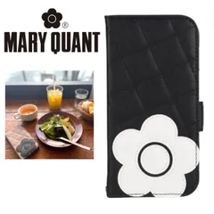 新品⭐︎マリークワント iPhone16 スタンド機能付き 手帳型 ケース ブラック MARY QUANT おしゃれ かわいい