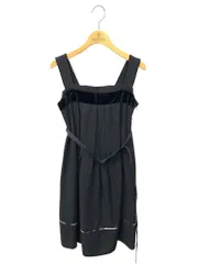 バーバリーブルーレーベル FMF17-661-09 ワンピース 36 ブラック ベロア チェック ITDMNJMVC8A0