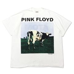 新品 ピンクフロイド Tシャツ 半袖 PINK FLOYD "ATOM HEART MOTHER" バンドTシャツ ホワイト サイズ：メンズ L, XL ビッグサイズ 大きいサイズ【PI】