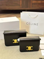 [Celine] ティーン ボックスバッグ トリオンフデザイン - 高級牛皮革 | セリーヌ レディースバッグ｜本日限定特価｜新品未使用
