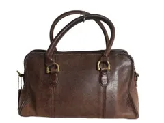 【お得なクーポン配布中!】 USA製 オールドコーチ 本革レザー ハンド バッグ オールレザー レディース メンズ / コーチ カバン トートバッグ レザーバック 小ぶり 濃茶