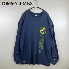 TOMMY JEANS 2021 Worldwide print L/S Tee XL トミー ジーンズ ヒルフィガー ワールドワイド プリント 長袖 Tシャツ ロンT ストリート 現行