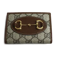 GUCCI グッチ ホースビット 1955 コンパクトウォレット 二つ折り財布 ブラウン 726846 92TCG 8563 レディース 中古 美品