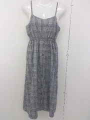 ◇ MAJESTIC LEGON チェック キャミソール ロング ワンピース サイズM ブラック ホワイト ブラウン レディース  【中古】 【1206240002548】のサムネイル