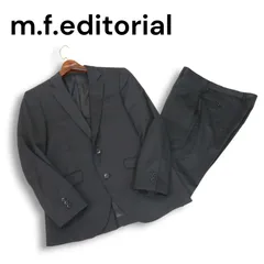 m.f.editorial タカキュー 通年 背抜き★ ストレッチ セットアップ スーツ Sz.Y4 メンズ 黒 無地 ビジネス フォーマルにも