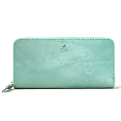 【新品 定価17,600円】フォルナ イタリアンレザー 長財布 ロングウォレット ラウンドファスナー Folna マヤベリー イタリア Il Ponte イル ポンテ社 牛革 スクラッチ加工 ペパーミント アクア パステルカラー タンニンなめし