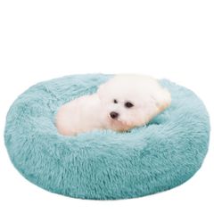 【迅速発送】ZurZur 猫 犬 クッション ペットベッド ふわふわ もこもこ ぐっすり眠る 暖かい ドーナツ ラウンド型 可愛い 防寒 寒さ対策 洗える 滑り止め ふかふか猫犬兼用 ソファー 通年 ペット用品