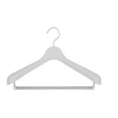 【新品・4営業日で発送】シンコハンガー(Shinkohanger) モノクローゼット スーツハンガーストップ40 ズボン スラックスバー付き 40cm 回転フック グレー 40×25.5×5cm