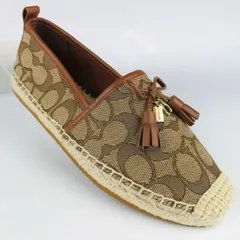 【COACH】シグネチャー エスパドリーユ ウェッジ サンダル ci047_blk_a0