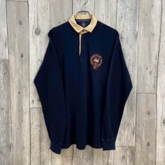 オックスフォード大学 スウェット 長袖 ポロシャツ ラガーシャツ L