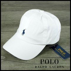 新品 ポロ・ラルフローレン キャップ 白 ONE SIZE コットンチノ