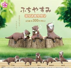 ふちやすみコツメカワウソ　 全5種セット ガチャ