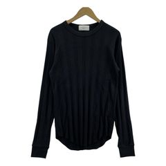 UNUSED RIB LS TEE 3 ブラック