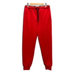 ディーゼル DIESEL スウェットパンツ ボトムス ウエストゴム ロゴ S 赤 レッド 黒 ブラックのサムネイル