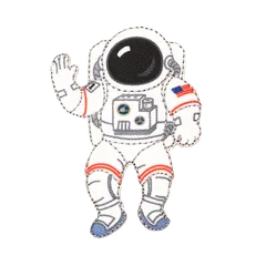 宇宙飛行士アイロンワッペン　幼稚園　保育園　小学校　ハンドメイド　入園入学　男の子ワッペン　宇宙のサムネイル