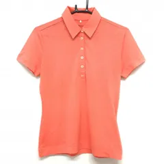 ★値下げ★ナイキ 半袖ポロシャツ オレンジ ボーダー DRI-FIT レディース M ゴルフウェア NIKE