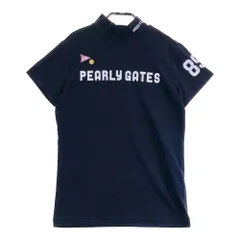 サイズ：1 PEARLY GATES パーリーゲイツ  ハイネック 半袖Tシャツ  ネイビー系 [240101521403] ゴルフウェア レディース ストスト