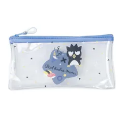 【メール便】バッドばつ丸 ペンポーチ キラキラフラットペンケース サンリオ エムプラン 新学期準備文具 キャラクター グッズ 