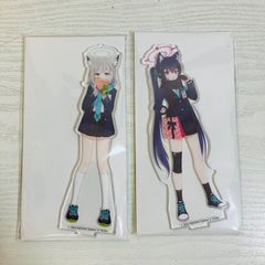 【未使用】ブルーアーカイブ×ローソン ブルーアーカイブキャンペーン オリジナルアクリルスタンド 黒見セリカ 砂狼シロコ 2点まとめセット アクスタ