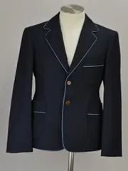 ヴィヴィアンウエストウッド Vivienne Westwood MAN テーラードジャケット パイピング 44サイズ ネイビー メンズ e_u F-L7714のサムネイル