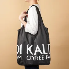 カルディ オリジナルエコバッグ ブラック 黒色 新品タグ付き KALDI トートバッグ 折り畳み