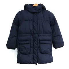 エイチアンドエム 中綿ジャケット ショートコート ジャンパー アウター キッズ 女の子用 7-8Yサイズ ネイビー H&M 【中古】