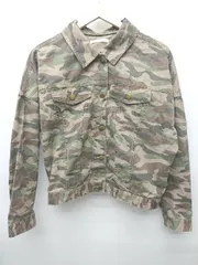 ◇ Θ CIAOPANIC チャオパニック 迷彩柄 長袖 ブルゾン ジャンパー サイズF マルチ レディース P  【1410160015735】