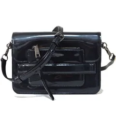 マークジェイコブス バッグ MARC JACOBS パテント レザー 2way クロスボディ ショルダー クラッチ バッグ ダークシルバー M0009638