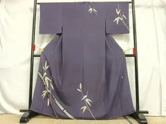 平和屋着物■十日町友禅　女流作家　遠田藤舟　訪問着　笹竹文　正絹　逸品　AAAV3706es