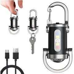 送料無料 懐中電灯 強力 防水キーホルダー型ライト 多機能USB充電式 ミニライト LED 高輝度 多様なライトモード 急速充電機能を兼ね備えたミニ懐中電灯 アウトドア