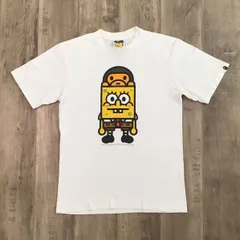 URSUS BAPE スポンジボブ 半袖Tシャツ 白　XS URSUS BAPE スポンジボブ 半袖Tシャツ 白 XS - メルカリ