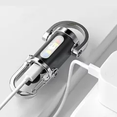 多機能キーホルダー型ライト 防水 懐中電灯 モバイルバッテリー 1200ルーメン キーリング キーホルダーライト Type-c キャンプ アウトドア 防災 散歩 キーホルダー ライト 多機能 急速充電