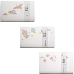 【特価セール】和紙 日本製 懐紙 kimono美 懐紙 カミイソ 3点 (鶴・手鞠に春秋・南天宝尽し)セット 20枚入×3