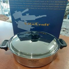 ビタクラフト　Vita Craft  　両手鍋 IH対応 ステンレス 蓋付 ヘキサプライ アメリカ製 4.0L 6126 シルバー