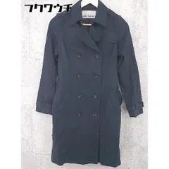 ◇ ◎ NATURAL BEAUTY BASIC ベルト付 長袖 トレンチ コート サイズS ネイビー レディース 【中古】 【1002801757052】