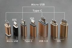 新品未使用 送料無料 USB 変換アダプタ 充電 OTG対応 type-c lightning 変換 ライトニング変換 ミニサイズ Type C USB-A iPhone iPad Sony Xperia XZ/XZ2 Samsung などタイプc多機種対応