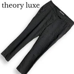 商品こちらは良品良品■theory luxe■シルクストレッチ ワイドストレート パンツ S 黒