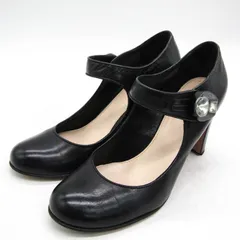 プラダ パンプス ハイヒール ブランド シューズ 靴 イタリア製 黒 レディース 37サイズ ブラック PRADA 【中古】