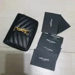 専用❗️SAINT LAURENT✨イブサンローラン YSL ロゴ 三つ折り財布 サンローラン YSL 三つ折り ミニ 財布 ロゴ ホワイト 白 YSL イブサン