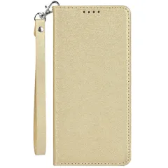 【迅速発送】Elick Galaxy S10 用 SC-03L SCV41 ケース カバー 薄型 高級PUレザー 手帳型 マグネット式 ベルトなし ストラップ付き カード収納 ギャラクシー S10 SC-03L docomo SCV41 au スマホケース ゴ