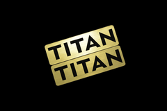 EEE-616-1 TITAN 金黒 アクリル2層 ステッカー マツダ タイタン ダッシュ トラック カスタム 前期 後期 2枚1セット